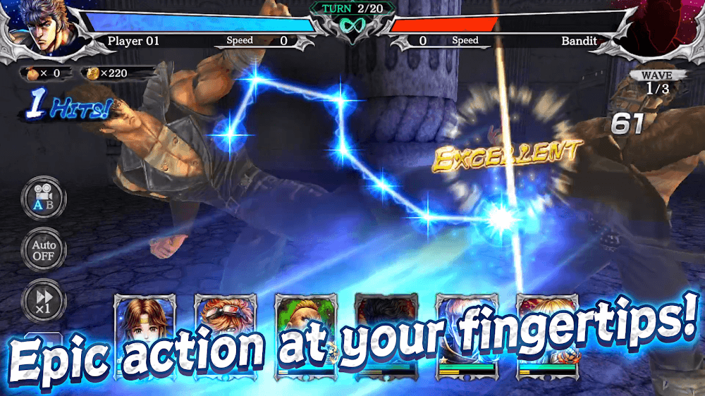 FIST OF THE NORTH STAR v5.11.0 MOD APK (Damage, One Hit, God Mode)