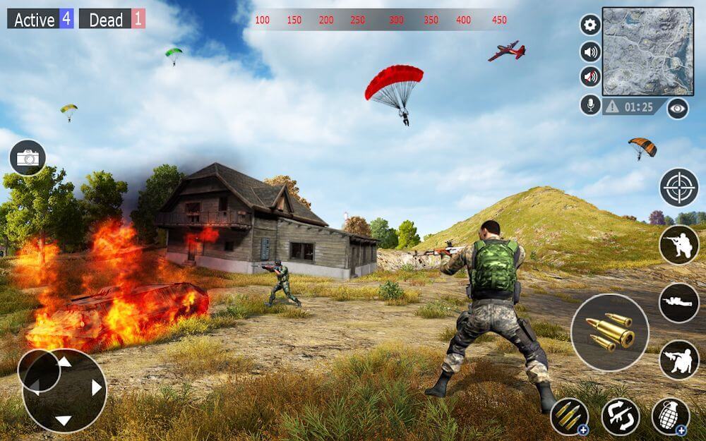 FPS Commando Shooting 3D v1.5 MOD APK (God Mode, One Hit, Speed)