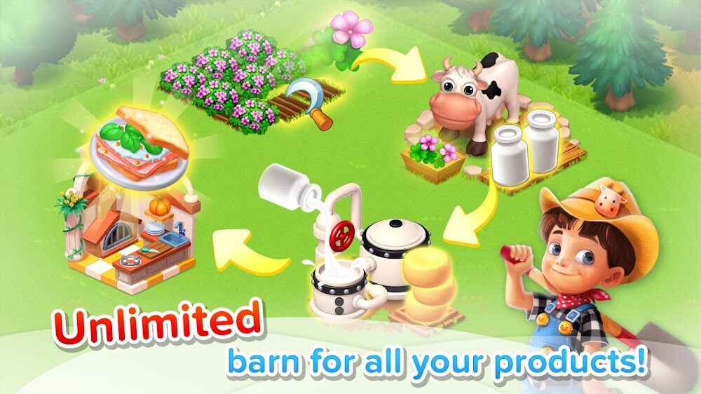 Family Farm Seaside v7.8.100 MOD APK (Unlimited Drunk Crab, Fish)