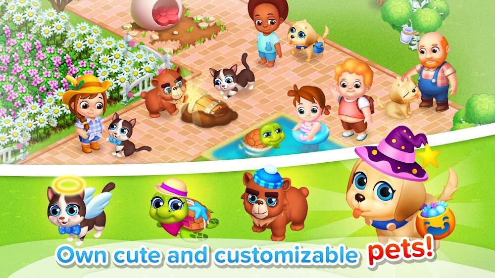 Family Farm Seaside v7.8.100 MOD APK (Unlimited Drunk Crab, Fish)