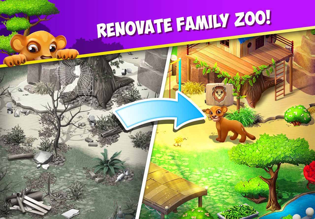 Family Zoo: The Story MOD APK 2.3.6 (Unlimited Money)