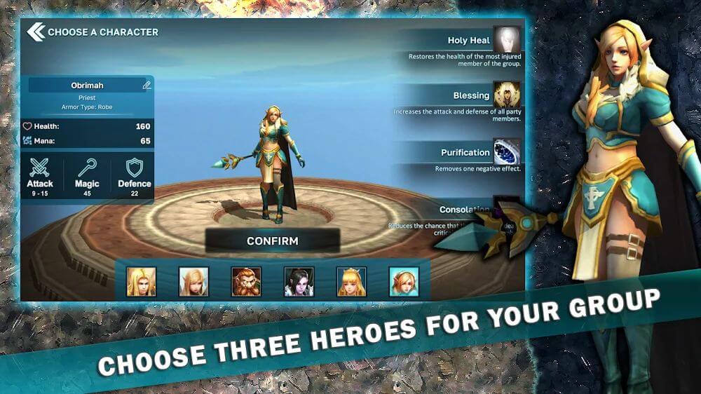 Fantasy Heroes v0.45 MOD APK (Mega Mod, Unlimited Money)