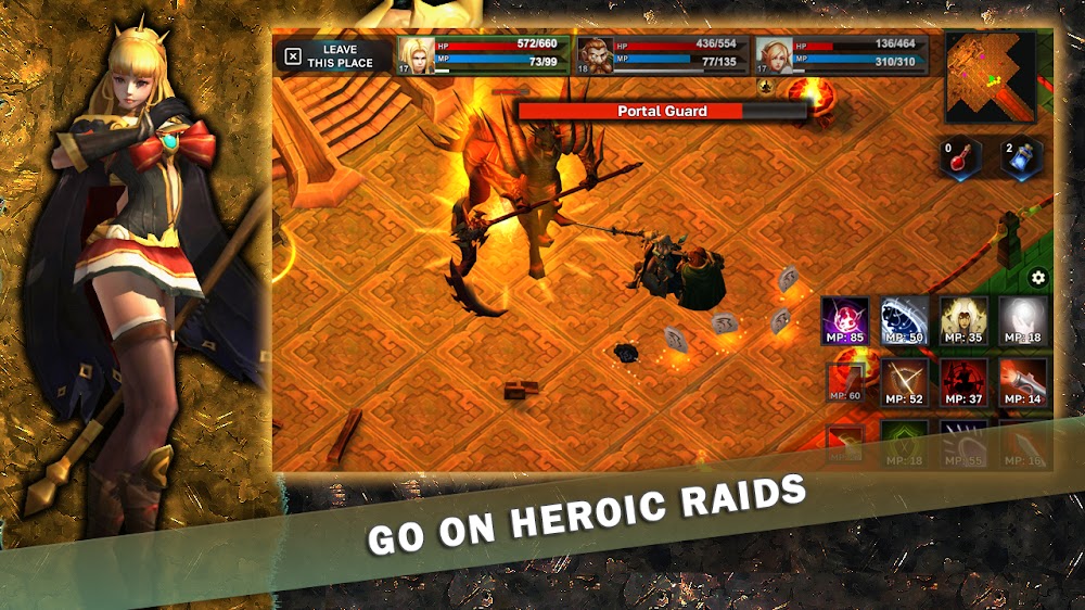 Fantasy Heroes v0.45 MOD APK (Unlimited Gold, God Mode)