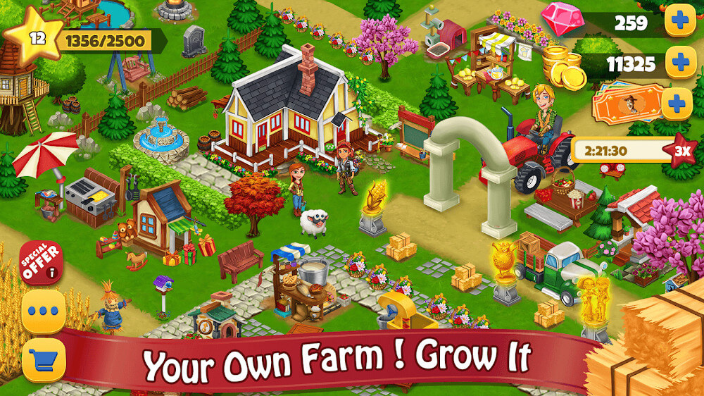 Farm Day Village v1.2.80 MOD APK (Free Purchase)