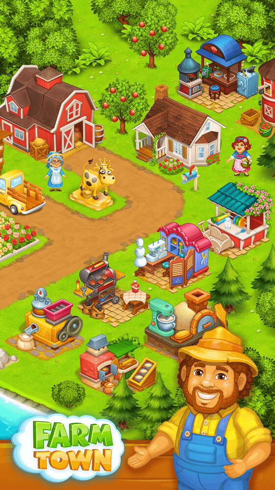 Farm Town v4.25 MOD APK (Unlimited Money, Gems)