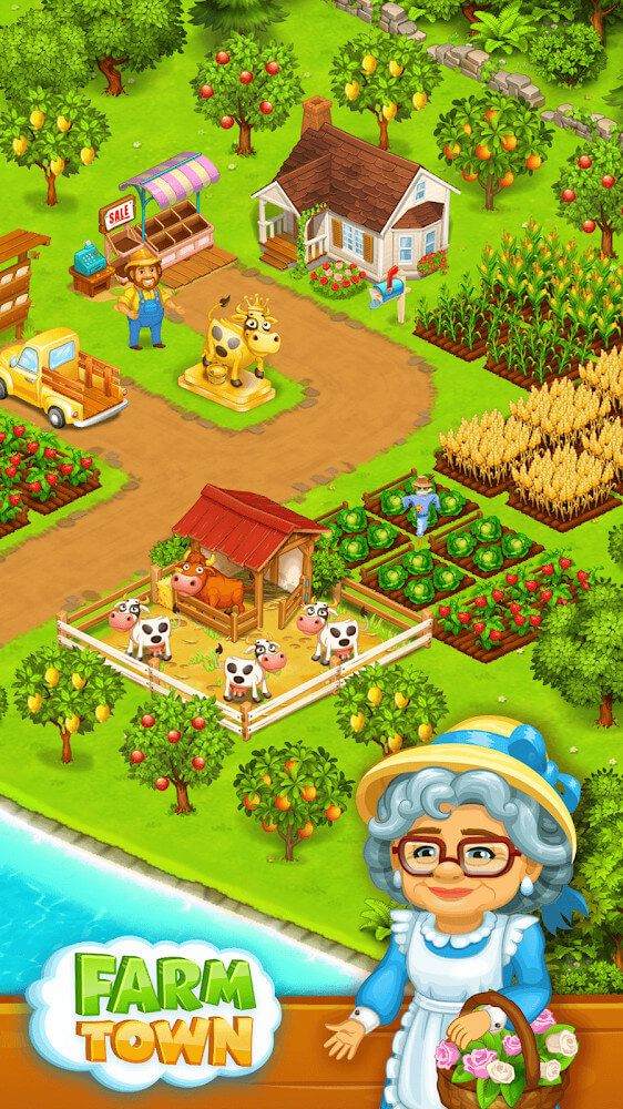 Farm Town v4.25 MOD APK (Unlimited Money, Gems)