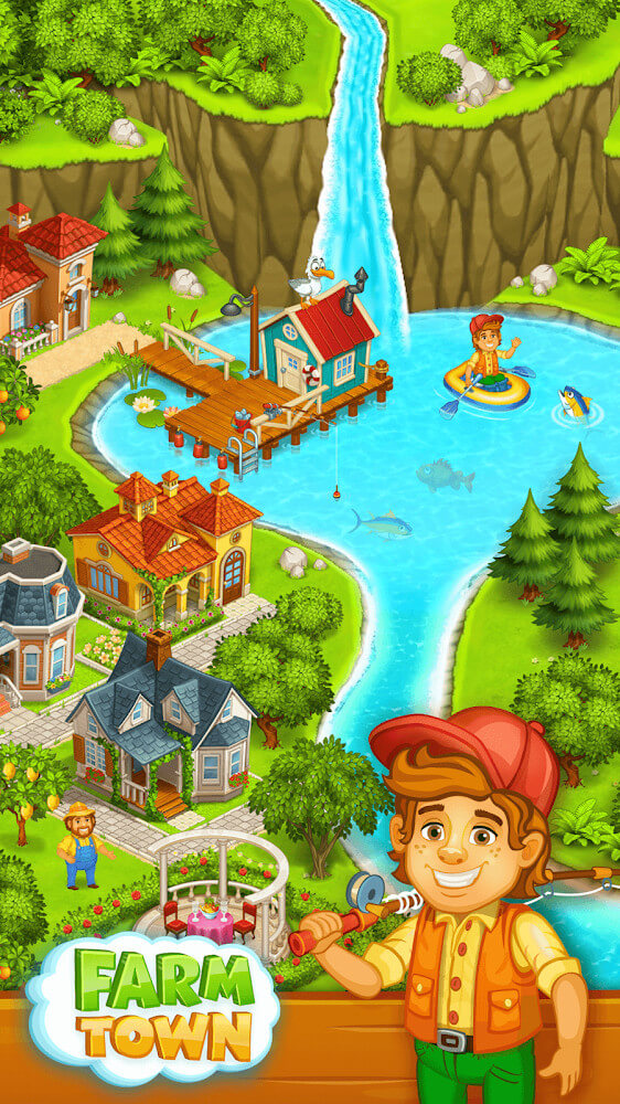 Farm Town v4.25 MOD APK (Unlimited Money, Gems)