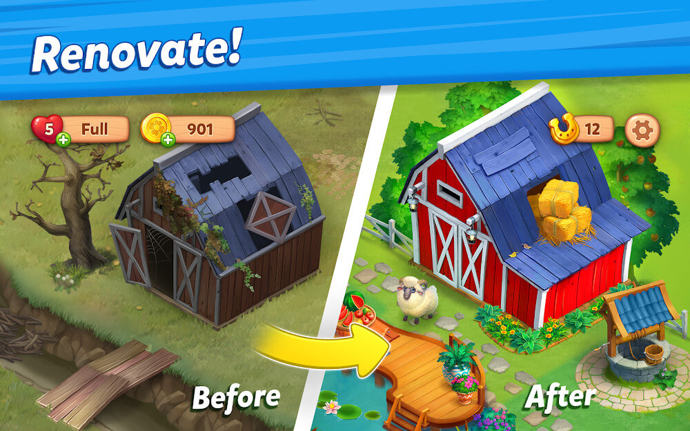 Farmscapes v2.5.2.0 MOD APK (Unlimited Money)