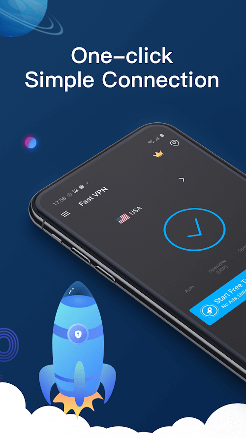 Fast VPN v2.0.3 APK + MOD (VIP Unlocked)