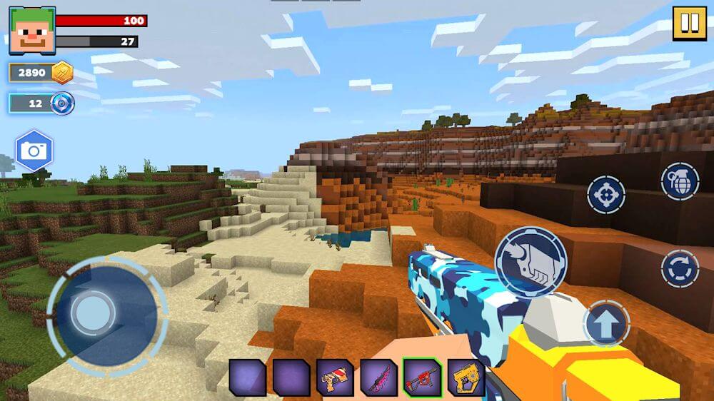 Fire Craft: 3D Pixel World v1.80 MOD APK (Damage, God Mode)