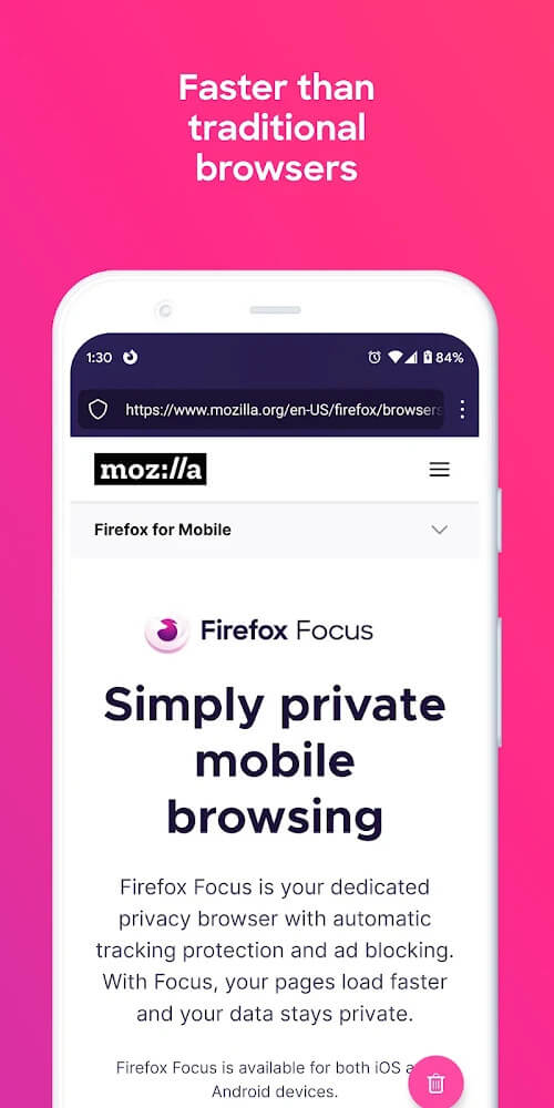 Firefox Focus v125.0b9 APK + MOD (Many Feature)