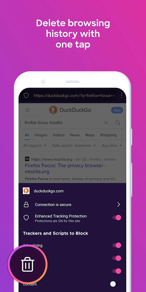 Firefox Focus v125.0b9 APK + MOD (Many Feature)