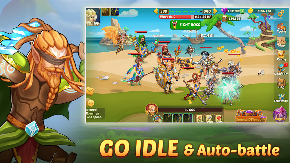 Firestone Idle RPG v2.14 MOD APK (Damage, Speed Multiplier, God Mode)