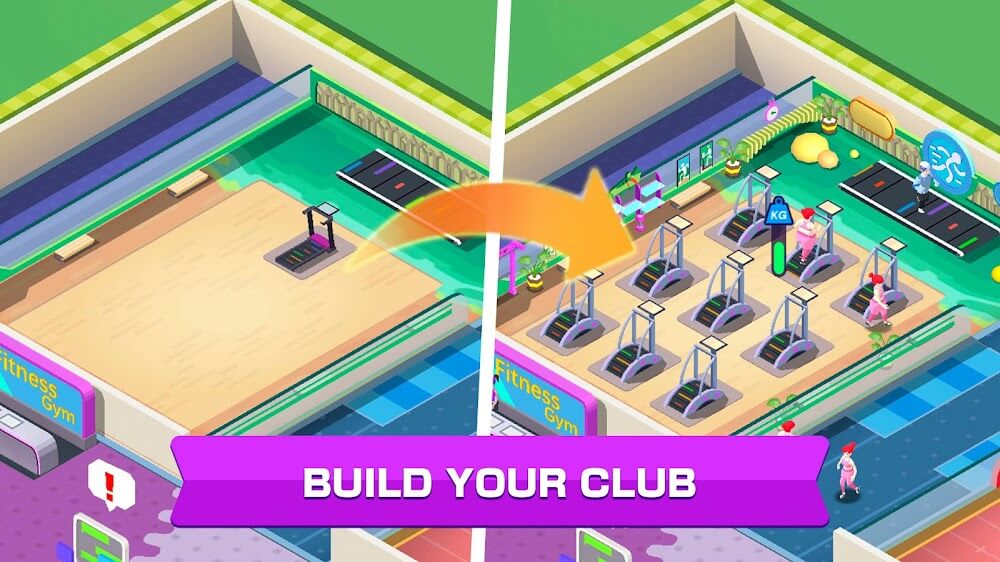 Fitness Club Tycoon v1.6.9 MOD APK (Free Shopping)