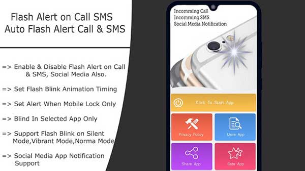 Flash on Call and SMS 1.0.2 (Full / Ad-Free) Apk for Android