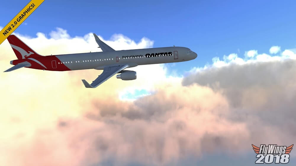 Flight Simulator 2018 FlyWings v2.2.7 MOD APK + OBB (All Unlocked)