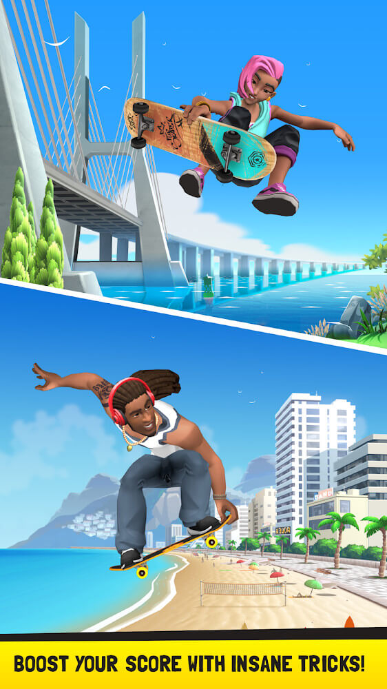 Flip Skater v2.61 MOD APK (Unlimited Money, Unlocked)