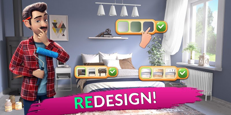 Flip This House v1.111 MOD APK (Unlimited Heart/Moves) Download