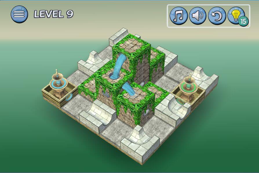 Flow Water Fountain 3D Puzzle v1.80 MOD APK (Free Shopping)