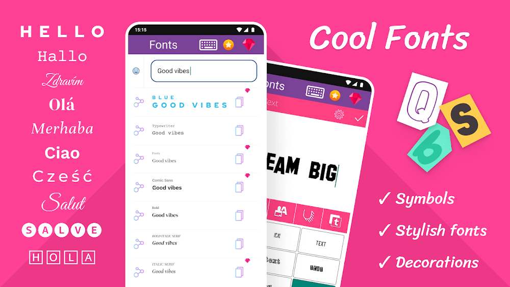 Fonts: Stylish Text Cool Fonts v1.8.2.1 MOD APK (Premium Unlocked)