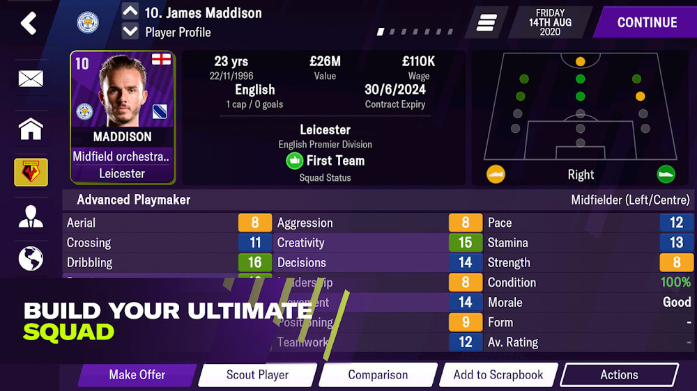 Football Manager 2021 Mobile v12.3.1 APK + OBB (MOD + Real Name)