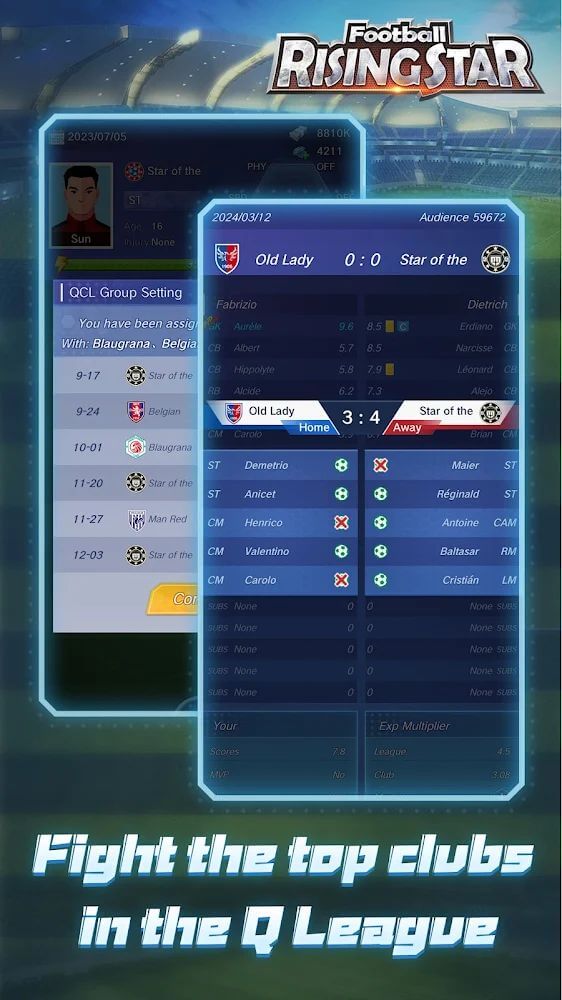 Football Rising Star v2.0.26 MOD APK (Unlimited Money)