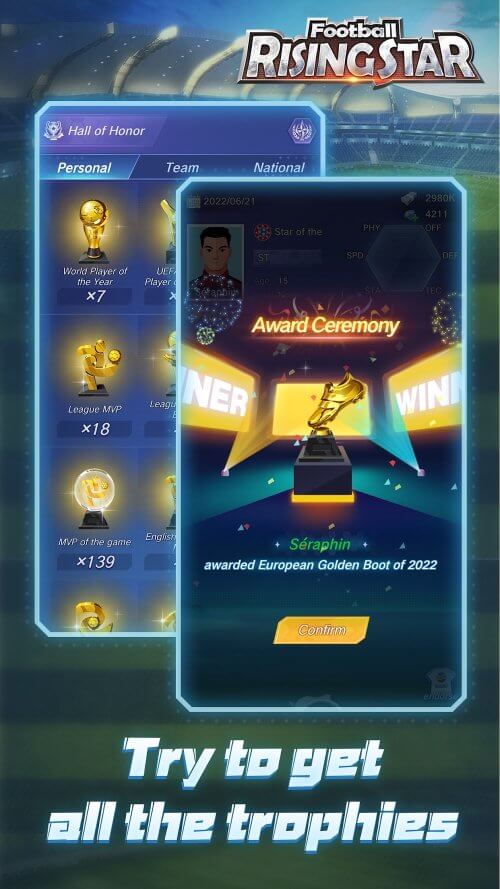 Football Rising Star v2.0.54 MOD APK (Unlimited Money)