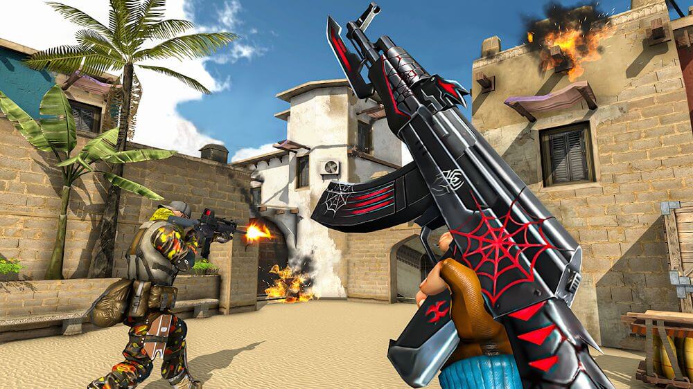 Fps Shooting Attack: Gun Games v1.18 MOD APK (Dumb Enemy)