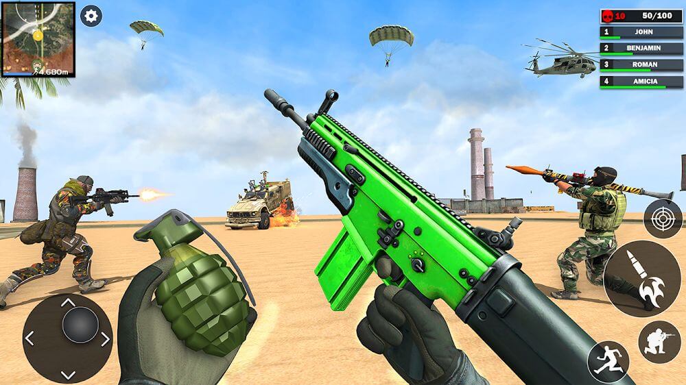 Fps Shooting Attack: Gun Games v1.18 MOD APK (Dumb Enemy)