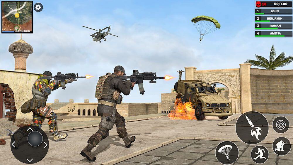 Fps Shooting Attack: Gun Games v1.18 MOD APK (Dumb Enemy)