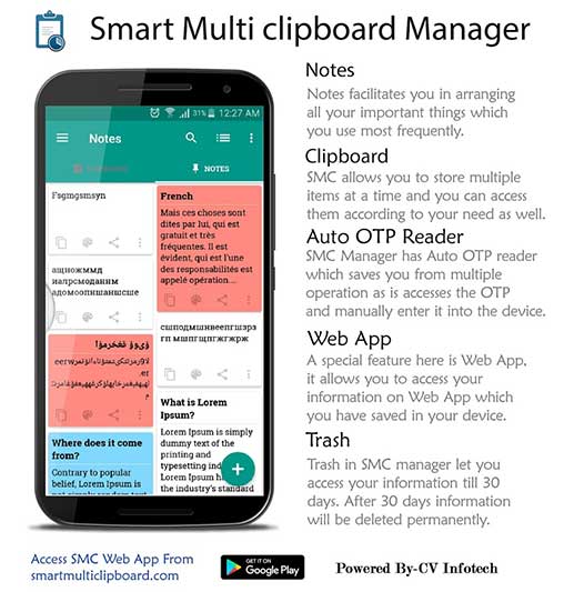 Free Multi Clipboard Manager 3.6.3 Apk Unlocked for Android