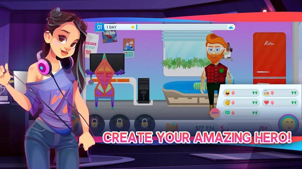 Freelancer Life Simulator 2 v0.7.5 MOD APK (Unlimited Money, Energy)