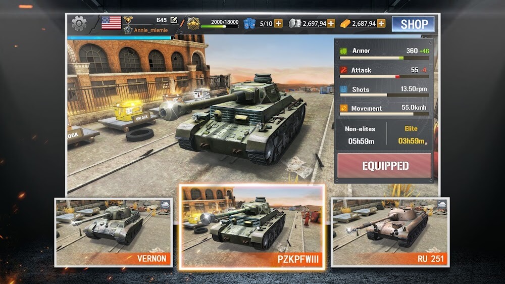 Furious Tank v1.47.0 MOD APK (Show Enemies Radar)