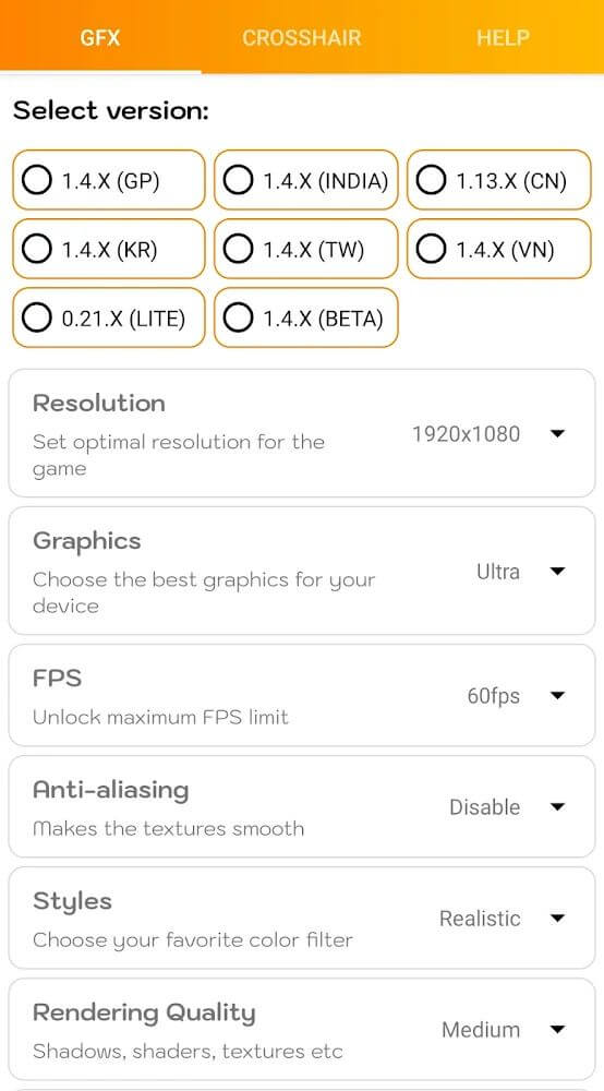 GFX Tool Pro v3.9 APK (Paid)