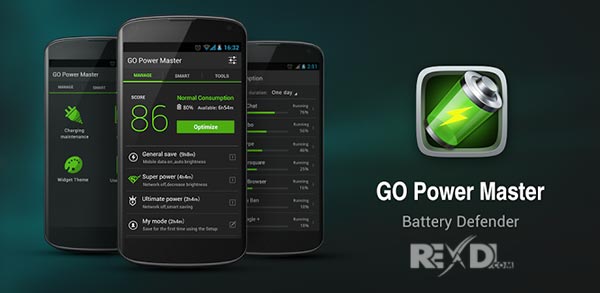 GO Battery Saver &Power Widget 5.3.6.1 Premium / Cracked Apk