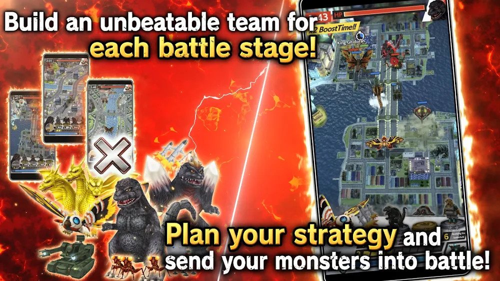 GODZILLA BATTLE LINE v1.4.4 MOD APK (Free Spawn Battle)