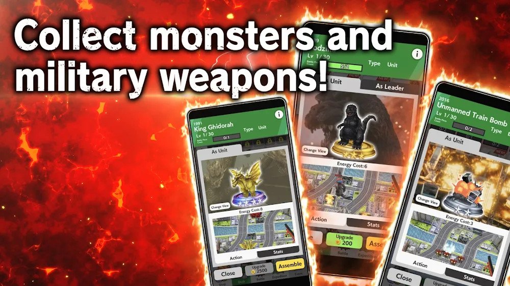 GODZILLA BATTLE LINE v1.4.4 MOD APK (Free Spawn Battle)