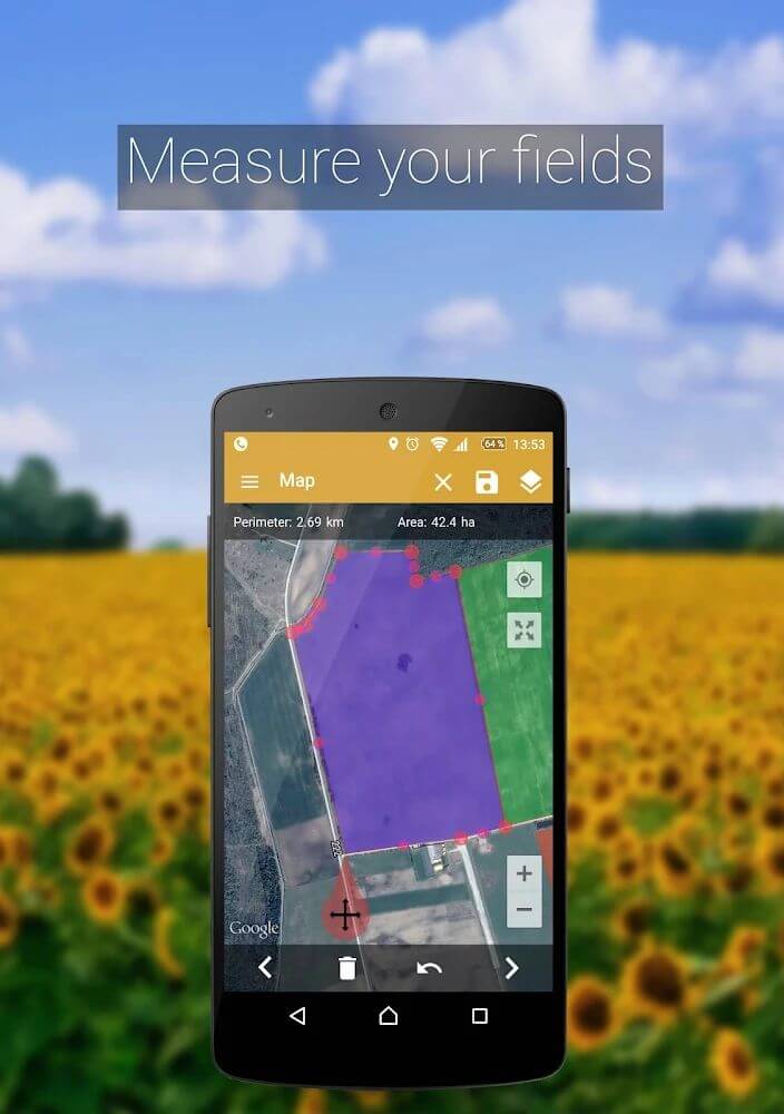 GPS Fields Area Measure PRO v4.0.8 APK (Paid)