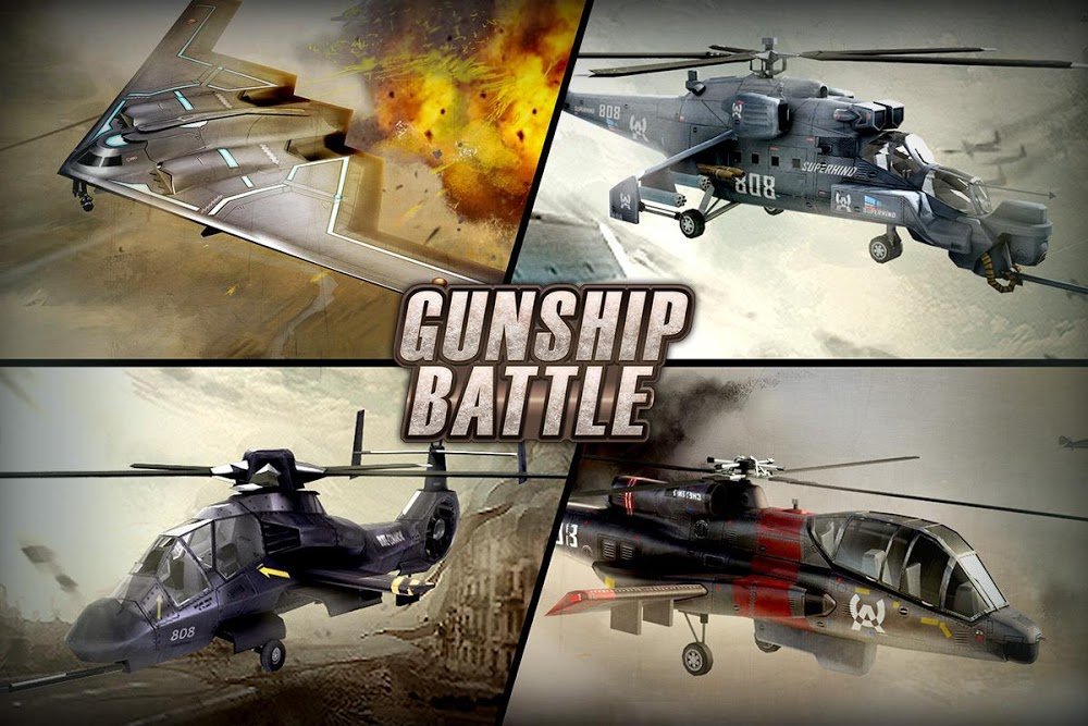 GUNSHIP BATTLE: Helicopter v2.8.21 MOD APK + OBB (Full)