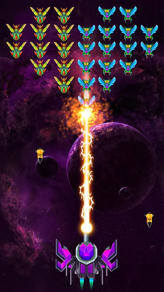 Galaxy Attack: Alien Shooter v58.4 MOD APK (Unlimited Money/VIP Unlocked)