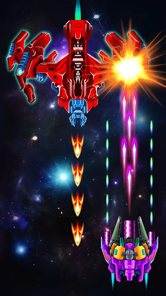 Galaxy Attack: Alien Shooter v58.4 MOD APK (Unlimited Money/VIP Unlocked)