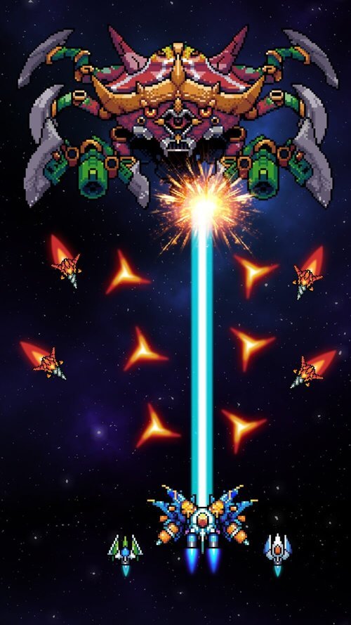 Galaxy Force: Falcon Squad v100.09 MOD APK (Unlimited Money)