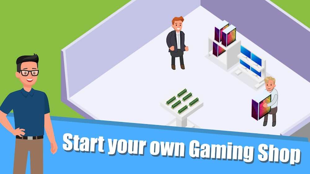 Gaming Shop Tycoon v1.0.10.10 MOD APK (Unlimited Money)