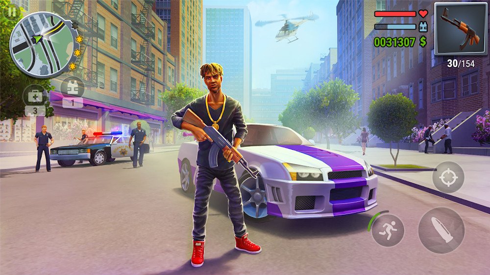 Gangs Town Story v0.16b MOD APK + OBB (Unlimited Money)