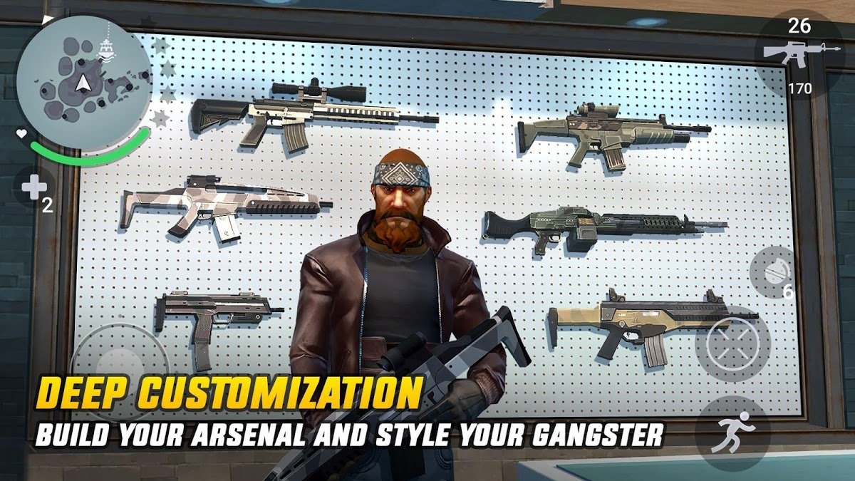 Gangstar New Orleans v2.1.1a MOD APK + OBB (Ammo/No Reload) Download