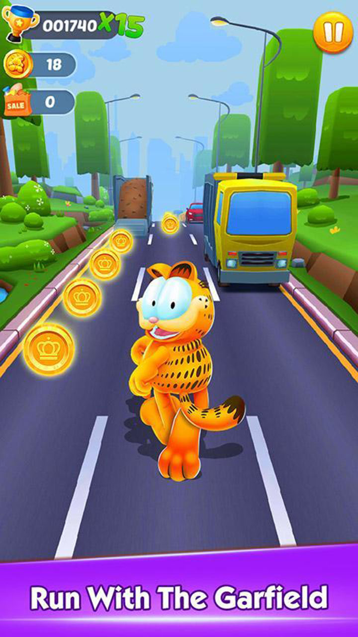 Garfield Rush MOD APK 6.2.0 (Unlimited Money)