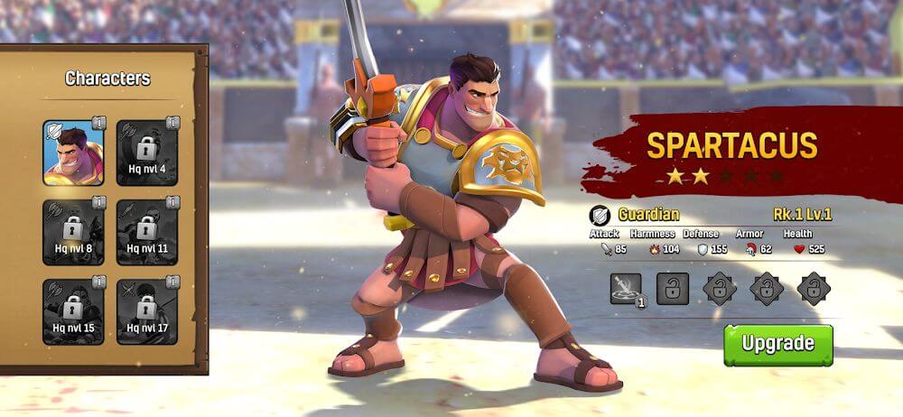 Gladiator Heroes of Kingdoms v3.06.01 MOD APK (One Hit, God Mode)