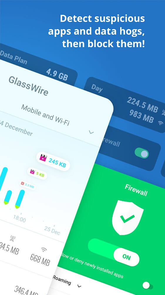 GlassWire Data Usage Monitor v3.0.385r APK + MOD (Premium Unlocked)