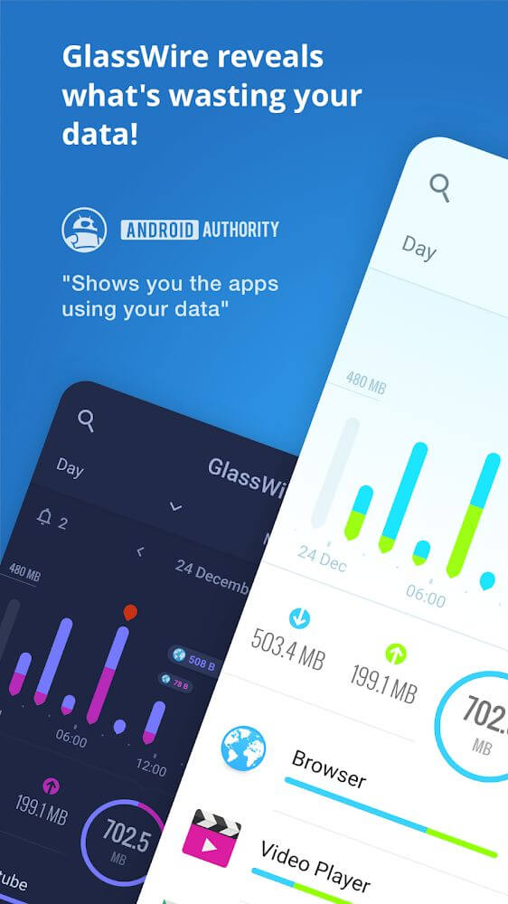 GlassWire Data Usage Monitor v3.0.385r APK + MOD (Premium Unlocked)