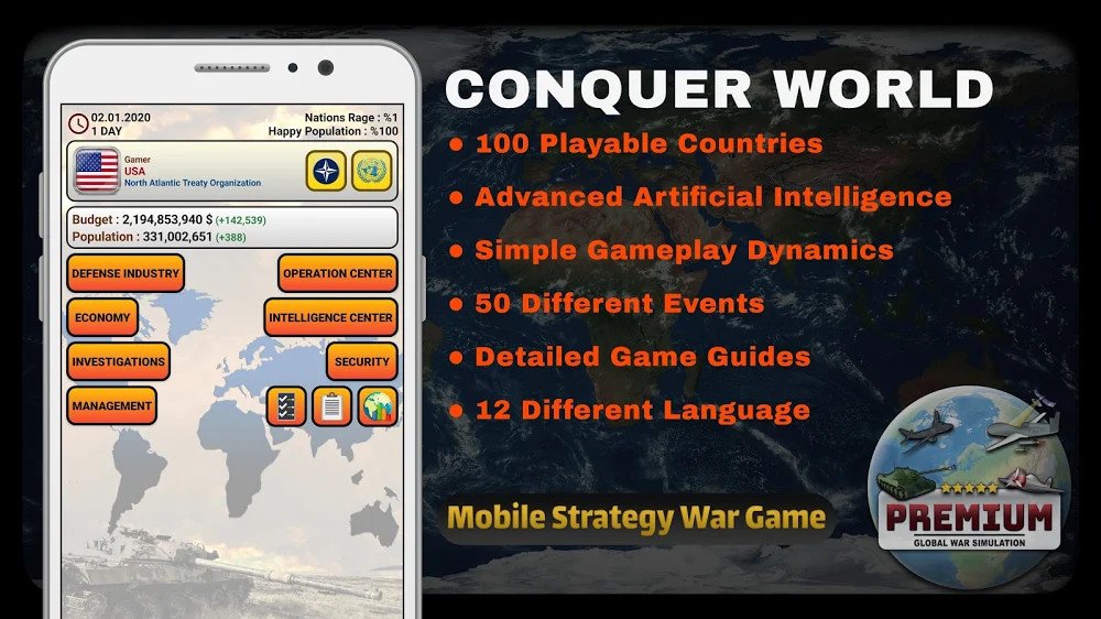Global War Simulation PREMIUM v25 - APK Download for Android